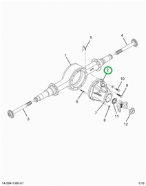 2521012C91 Dana Diff Assembly S23-172 557