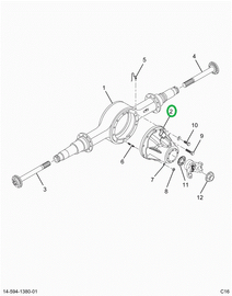 2521013C91 Dana Diff Assembly S23-172 614