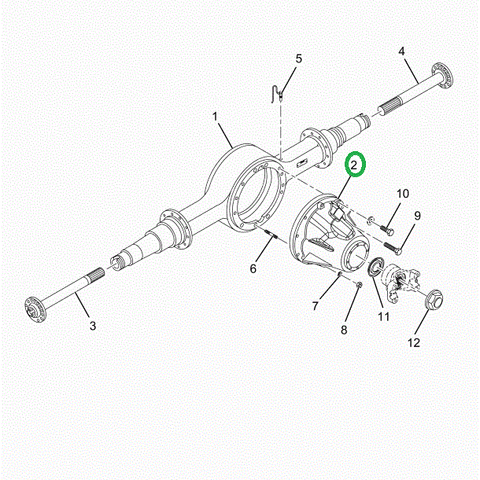 2521013C91 Dana Diff Assembly S23-172 614