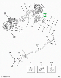 2521018C91 Yoke Assembly Spindel Lt