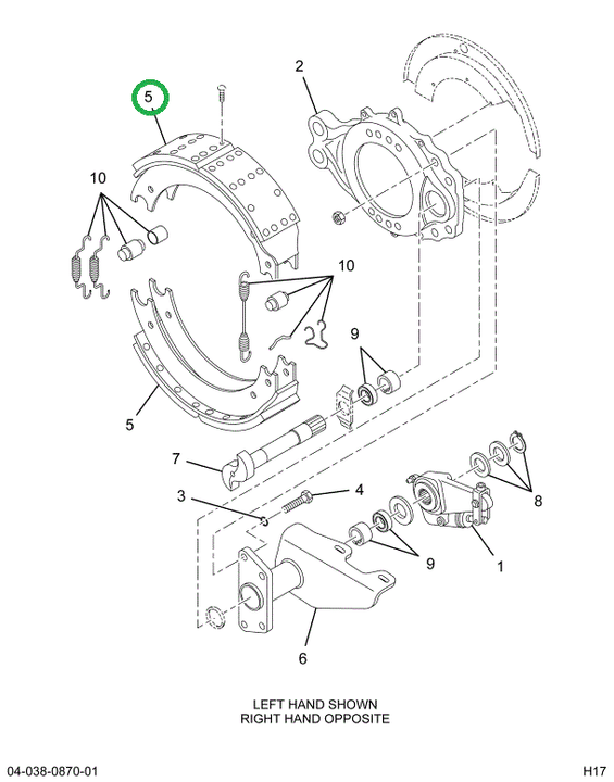 2521106C1 Brake, Lined Shoe
