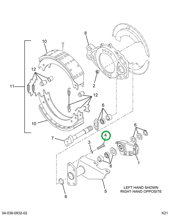 2521110C1 Screw, Cam Bracket Mounting