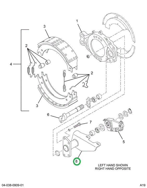 2521116C1 Bracket, Brake Chamber