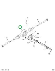 2521118C91 Axle Housing R172