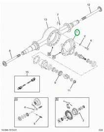 2521129C91 Head Assembly 21060d 4.88