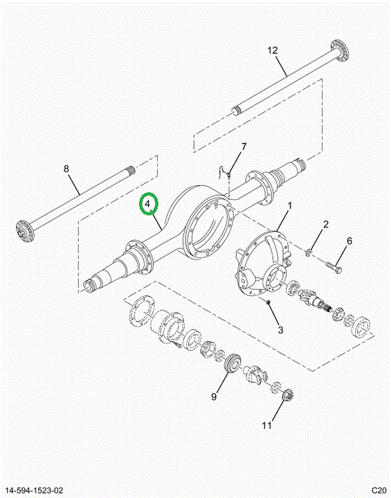 2521135C91 Axle Housing 23060sh