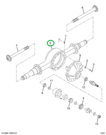 2521138C91 Axle Housing R404