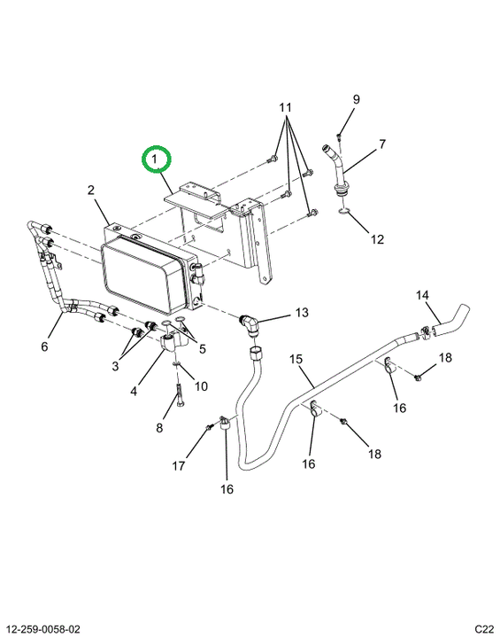 2521201C91 Bracket, Oil Cooler