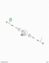 2521211C91 Rt Axle Shaft