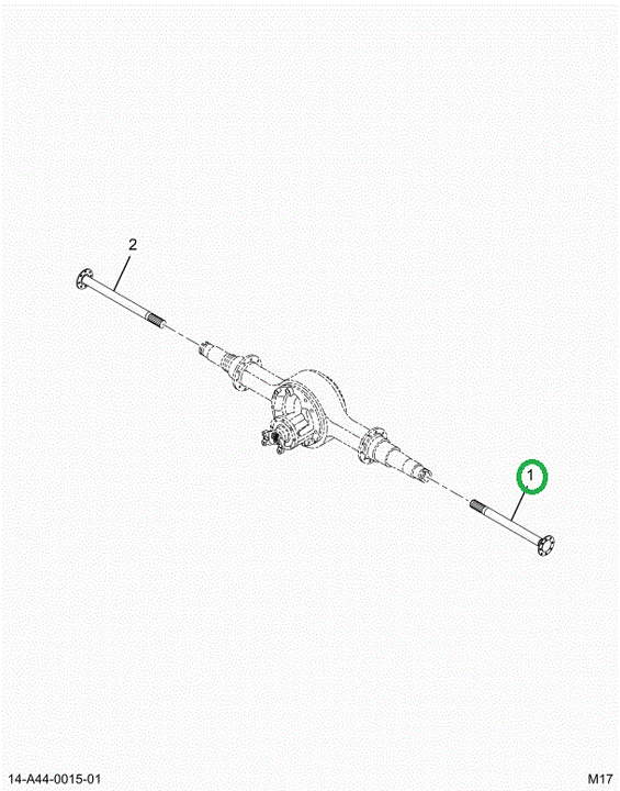2521212C91 Lt Axle Shaft