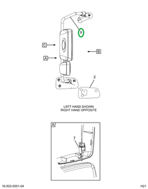 2521275C91 BRACKET ASSEMBLY, LEFT HAND, B