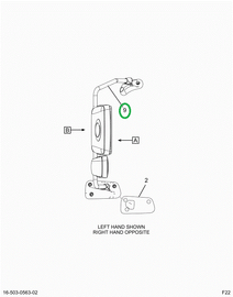 2521276C91 BRACKET ASSEMBLY, RH, BLACK, R