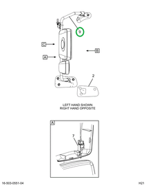 2521277C91 BRACKET ASSEMBLY, LEFT HAND, B
