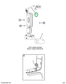 2521289C91 BRACKET ASSEMBLY, LEFT HAND, C