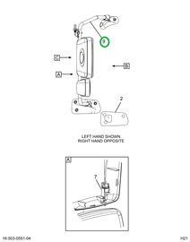 2521291C91 BRACKET ASSEMBLY, LEFT HAND, B