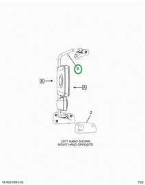 2521292C91 BRACKET ASSEMBLY, RH, BLACK, B