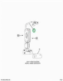 2521296C91 BRACKET ASSEMBLY, RH, BLACK BR