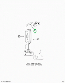 2521298C91 BRACKET ASSEMBLY, RH, BLACK BR