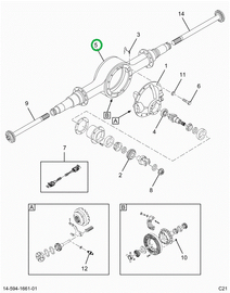 2521314C91 Axle Housing