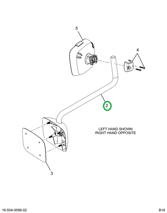 2521372C1 Bracket Assembly, Left Hand, H