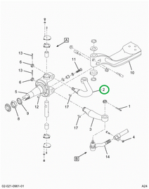 2521381C91 Lh Steering Arm