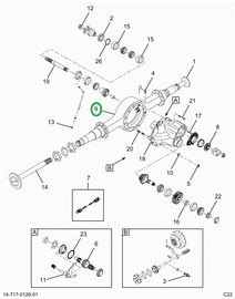 2521586C91 Housing D170 Axle
