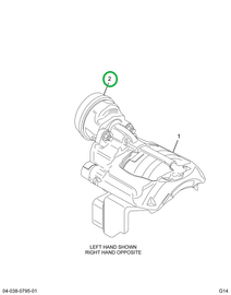 2521614C91 CHAMBER,CALIPER, BRAKE, RIGHT