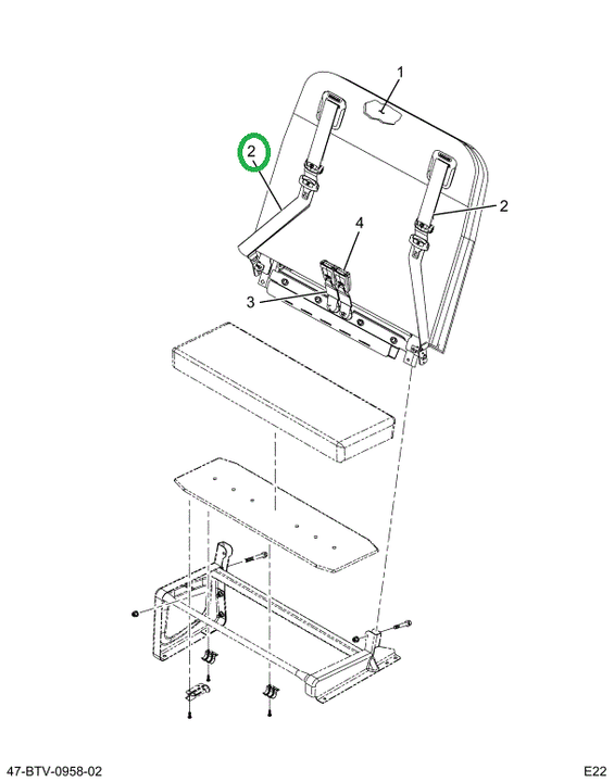 2521629C1 BELT, SEAT RESTRAINT, 30 SEAT