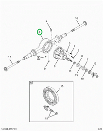 2521634C91 HOUSING,AXLE HOUSING  DANA S13