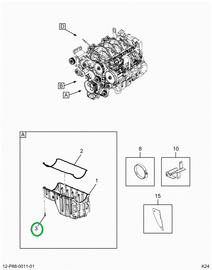 2521924C1 Bolt, Oil Pan