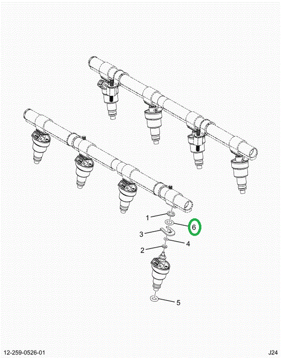 2521931C1 SEAL,O-RING, INJECTOR, AT RAIL