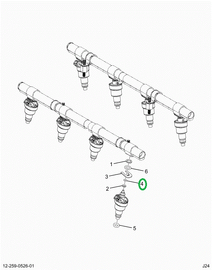 2521932C1 SEAL,O-RING, INJECTOR, AT RAIL