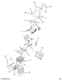 2521986C1 CUSHION, UPHOLSTERED, SEAT BOT