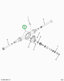 2521990C91 Axle Housing