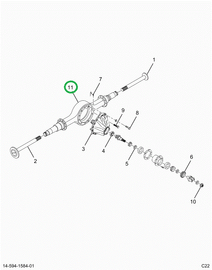 2522065C91 Axle Housing R190