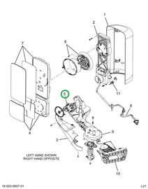 2522120C1 MOTOR,ACTUATOR, KIT, LOWER MIR