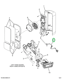 2522124C1 MODULE,HARNESS, MIRROR, REMOTE