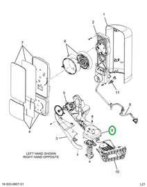 2522125C1 BRACKET,MIRROR ARM, ASSEMBLY,
