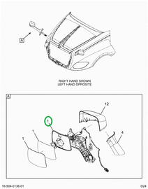 2522127C91 GLASS,KIT, GLASS, HEAT, NAV HO