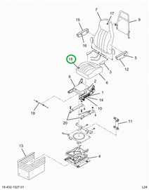 2522325C1 CUSHION, UPHOLSTERED, SEAT BOT
