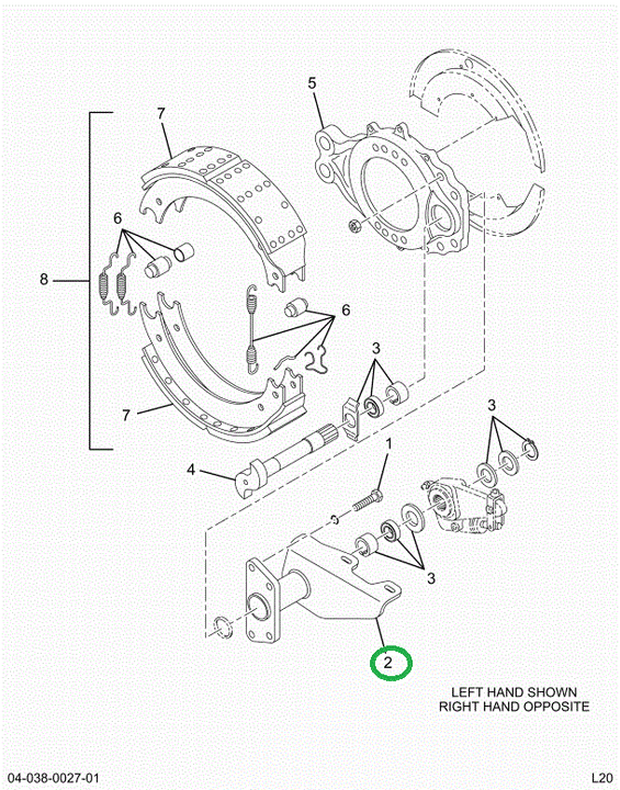 2522367C91 Bracket, Camshaft Support