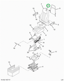 2522370C1 Cushion, Upholstered, Seat Bac