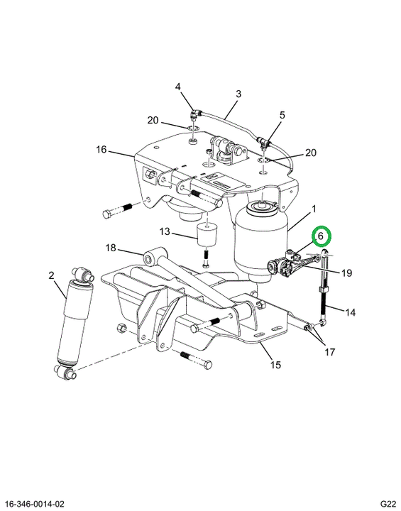 2522374C1 VALVE, HEIGHT CONTROL