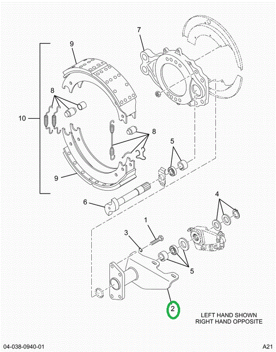 2522404C91 Bracket, Camshaft Support