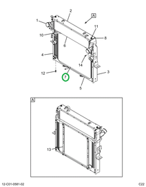 2522406C91 MODULE,RADIATOR ASSEMBLY W INC