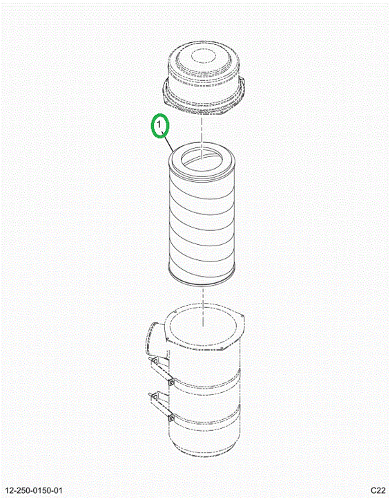 2522420C91 FILTER,ELEMENT AIR FILTER