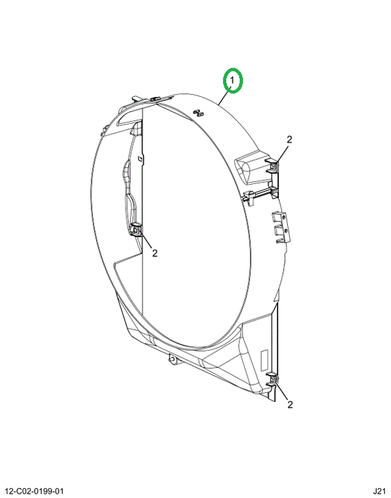 2522457C91 MODULE,FAN SHROUD