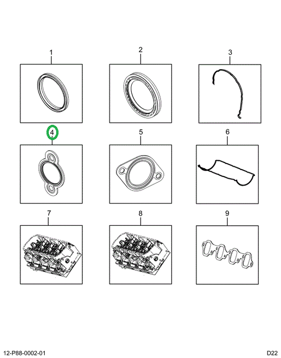 2522484C91 GASKET, WATER PUMP
