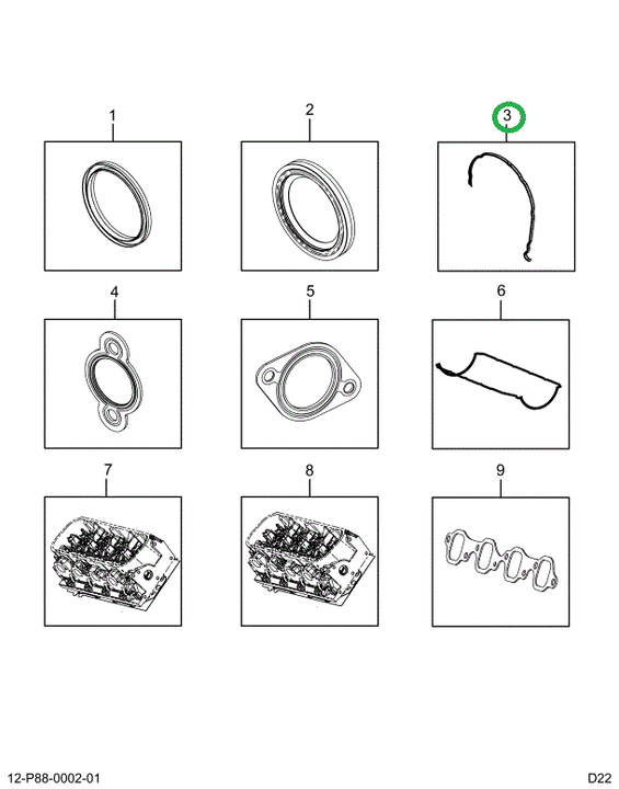 2522494C91 Gasket, T/cover