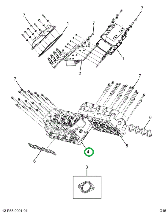 2522500C91 Gasket, Head Left